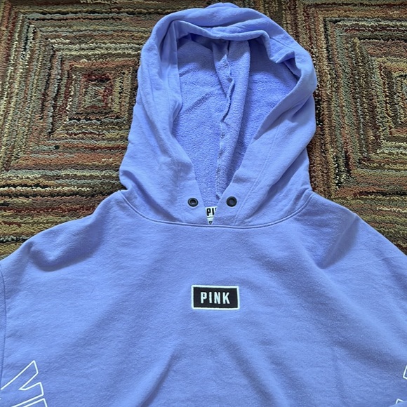 Purple cropped Pink hoodie size XS barely worn - Picture 2 of 5